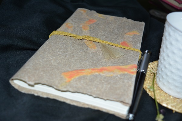 Handmade Ramie Fabric Style Notebook